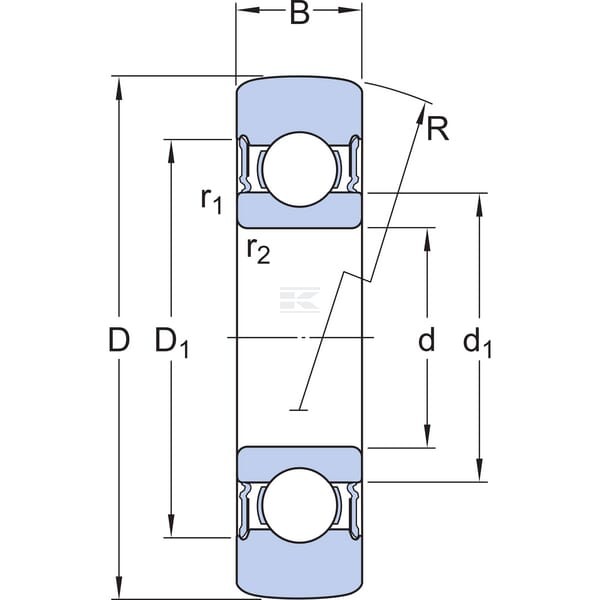 Łożysko kulkowe SKF 7500361205R | Exvi