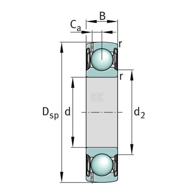 Łożysko kulkowe zwykłe 45x85x19 mm INA/FAG G209NPPB | Exvi