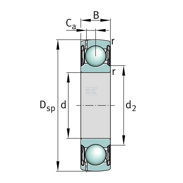 Łożysko kulkowe zwykłe 50x90x20 mm INA/FAG G210NPPB | Exvi