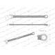 Klucz płasko-oczkowy 7 mm CrV standard ASME WMK017 | Exvi