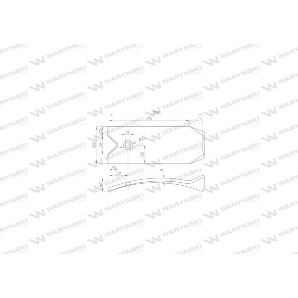Nakładka zęba dwuotworowego zastosowanie 1738050070 | Exvi