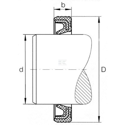 Uszczelniacz oleju 50x62x5 mm typ: G Kramp G50625 | Exvi