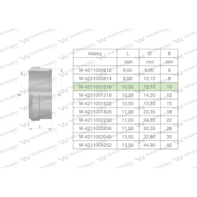 Pierścień zacinający hydrauliczny 4211001016 | Exvi