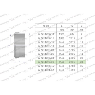 Pierścień zacinający hydrauliczny 4211002836 | Exvi