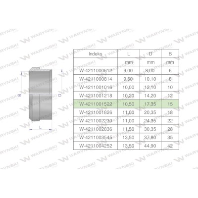 Pierścień zacinający hydrauliczny 4211001522 | Exvi
