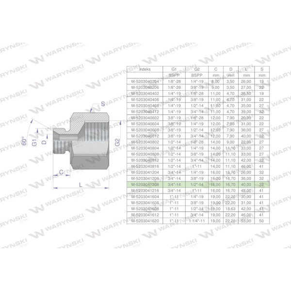 Tulejka różnicowa hydrauliczna calowa AB 5203041208 | Exvi