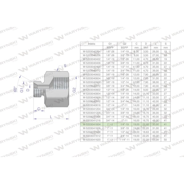 Tulejka różnicowa hydrauliczna calowa AB 5203041604 | Exvi