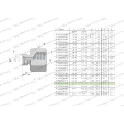 Tulejka różnicowa hydrauliczna calowa AB 5203041604 | Exvi
