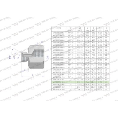 Tulejka różnicowa hydrauliczna calowa AB 5203041606 | Exvi