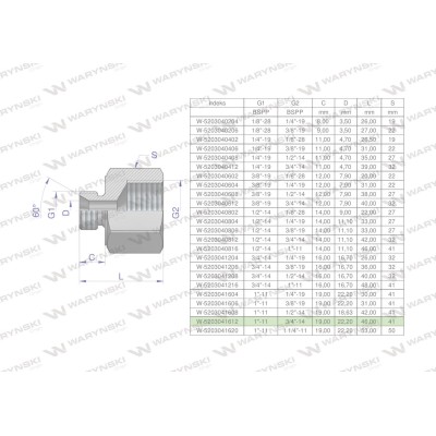 Tulejka różnicowa hydrauliczna calowa AB 5203041612 | Exvi