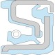 Uszczelnienie kasetowe Viton, wewn. Ø CS558012514V | Exvi