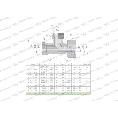 Trójnik hydrauliczny niesymetryczny 7211154252 | Exvi