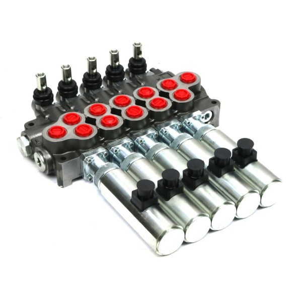 Rozdzielacz hydrauliczny (80 l/m) 5 ROZ80-5-RE24 | Exvi
