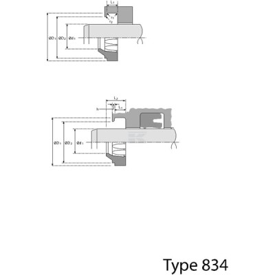 Pierścień zgarniający ASU 28x36x4/5/7 mm ASU2836457T | Exvi