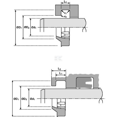 Pierścień zgarniający ASU 32x40x5/8 mm ASU32405T38 | Exvi