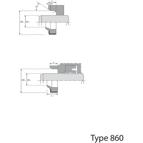 Pierścień zgarniający ASM 130x145x9/12 ASM130145912 | Exvi