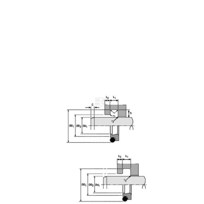 Pierścień zgarniający ASP 40x46.8x5 mm ASP404685PTFE | Exvi