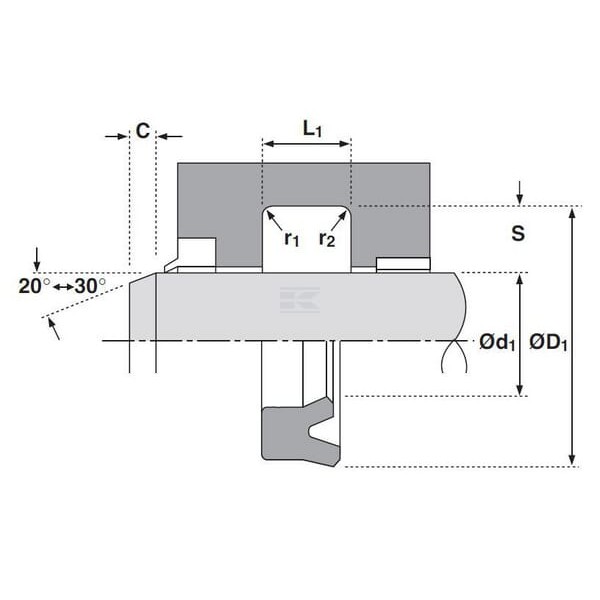 Uszczelniacz tłoczyska SA/UN 150x140x5 SA1401505UN | Exvi