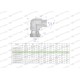 Kolanko hydrauliczne calowe AB 3/8" BSP 5805050606 | Exvi