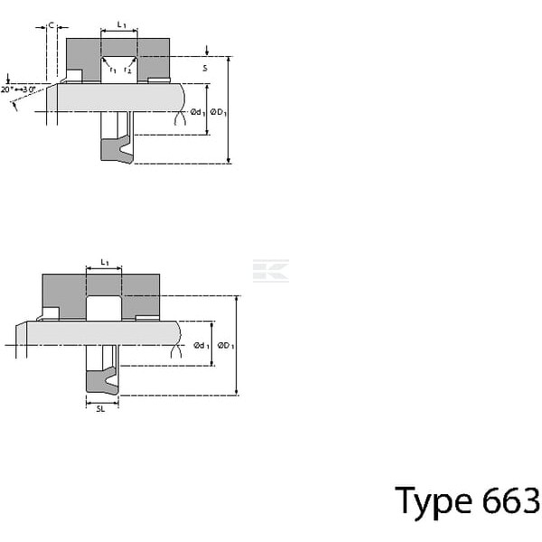 Uszczelniacz tłoczyska SA/UN 38x45x6.2 UN SA384562UN | Exvi