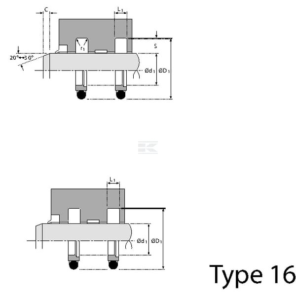 Uszczelniacz tłoczyska SAS 95.1x80x6.3 SAS8095163V | Exvi