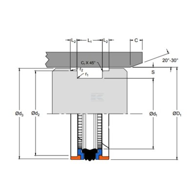 Uszczelniacz tłoka ZA-DBM (780) ZA4529184DBM | Exvi