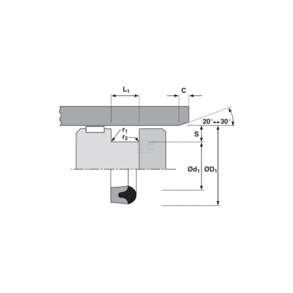 Uszczelniacz tłoka ZA-DS 100x80x13 mm ZA1008013DS | Exvi