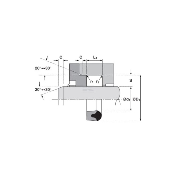 Uszczelniacz tłoka ZA-DS 100x80x13 mm ZA1008013DS | Exvi