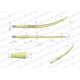 Ząb ładowacza wygięty zamykający L- 680 W9132-680K | Exvi