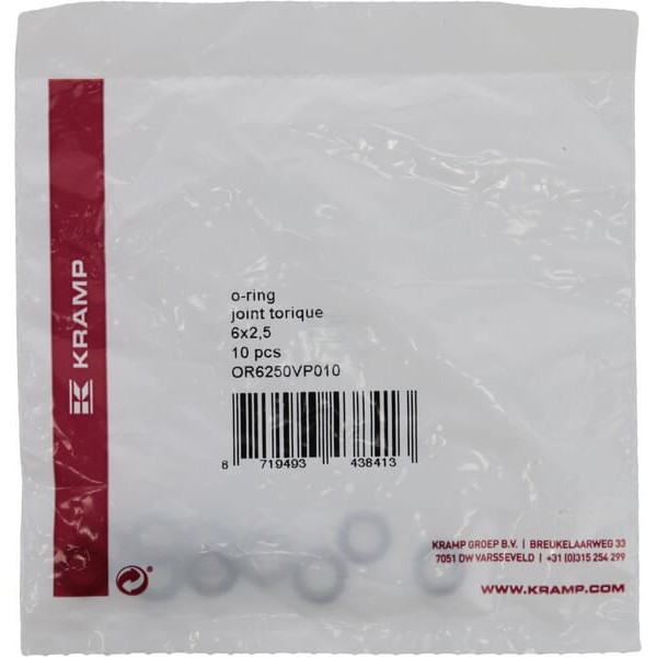 Pierścień uszczelniający o-ring 6x2.5 mm OR6250VP010 | Exvi
