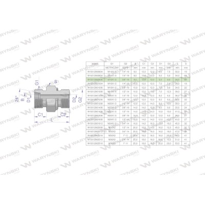 Przyłączka hydrauliczna (odmiana ciężka 5012060806 | Exvi