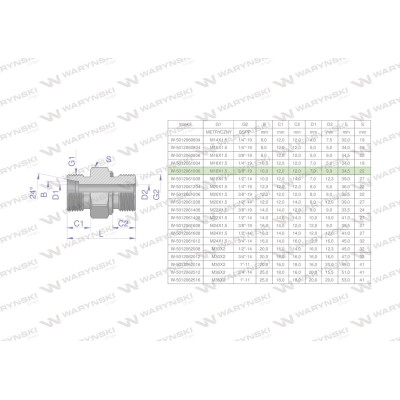 Przyłączka hydrauliczna (odmiana ciężka 5012061006 | Exvi