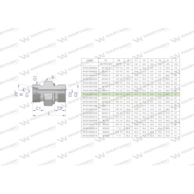 Przyłączka hydrauliczna (odmiana ciężka 5012061206 | Exvi