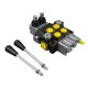 Rozdzielacz hydrauliczny 2-sekcyjny max ROZ40L/2 | Exvi