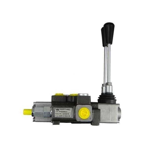 Rozdzielacz hydrauliczny 2-sekcyjny max ROZ40L/2 | Exvi