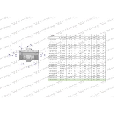 Przyłączka hydrauliczna (odmiana ciężka 5012062516 | Exvi