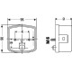 Lampa tylna zespolona 95x90mm, prawa 2SE002776221 | Exvi