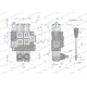Rozdzielacz hydrauliczny 2-sekcyjny max ROZ40L/2Z | Exvi