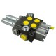 Rozdzielacz hydrauliczny dwusekcyjny (2) ROZ40L/2L | Exvi