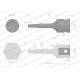 Nasadka udarowa 1/2", imbusowa 6mm hex H6 WMU226 | Exvi
