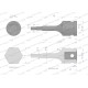Nasadka udarowa 1/2", imbusowa 5mm hex H5 WMU225 | Exvi