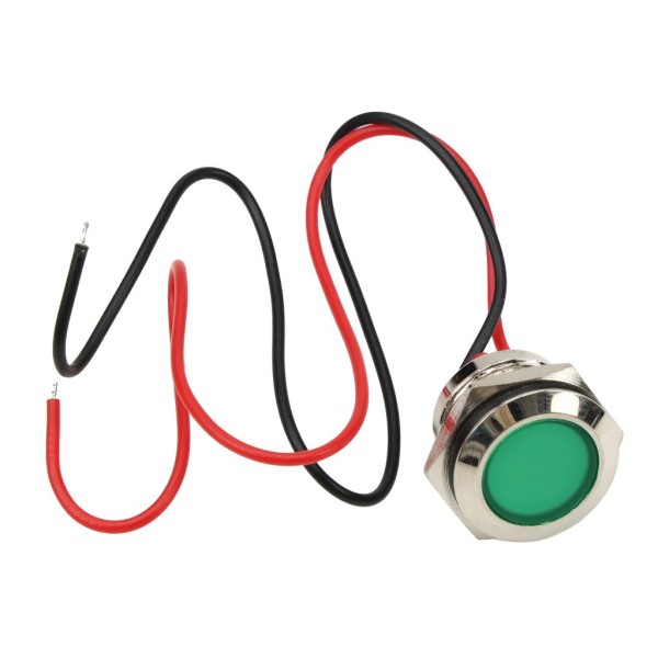 Lampka kontrolna LED FI16 12/24V zielona LKL9G | Exvi