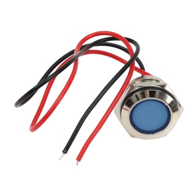 Lampka kontrolna LED FI16 12/24V niebieska LKL9B | Exvi