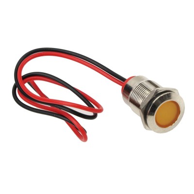 Lampka kontrolna LED FI12 12/24V pomarańczowa LKL8O | Exvi