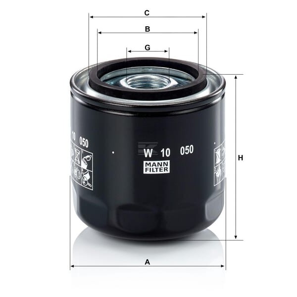 Filter oleju W10050 | Exvi