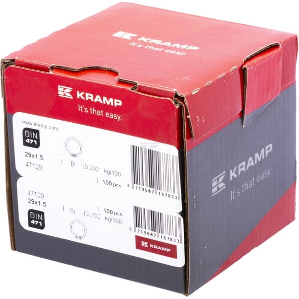 Pierścień osadczy zewnętrzny 29x1.5 mm DIN471 47129 | Exvi