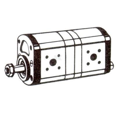 Pompa hydrauliczna 14+11 cc Bosch Rexroth 0510555306 | Exvi