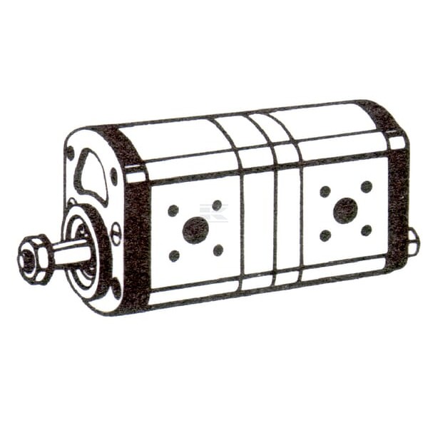 Pompa hydrauliczna 14+11 cc Bosch Rexroth 0510555306 | Exvi
