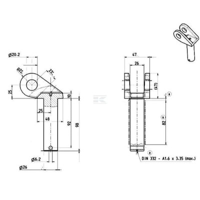 Zestaw naprawczy stabilizatora AG 372 201030 | Exvi