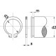 Pierścień osadczy zewnętrzny 45x1.8 mm DIN471 47145 | Exvi